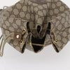 Gucci Drawstring Shoulder Bag GG Canvas with Leather