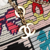 Secondhand Chanel Crochet CC Drawstring Tote Fabric