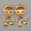Secondhand Chanel Vintage Clip On Bow Earrings