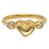 Tiffany & Co. Elsa Peretti Full Heart Ring 18K Yellow Gold with Diamond