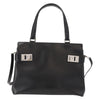 Salvatore Ferragamo Double Gancini Side Buckle Tote Leather