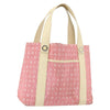 Secondhand Bvlgari Logomania Handbag Pink Canvas Bags