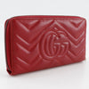 Secondhand Gucci GG Marmont Zip Around Wallet Matelasse