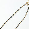 Secondhand Chanel CC Perfume Bottle Pendant Chain Long Necklace Metal with Leather, Crystals and Faux