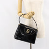 Secondhand Gucci Vintage Handbag Black Patent Leather Bags