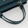 Secondhand Bvlgari Handbag Turquoise Leather Bags