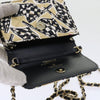 Chanel Flap Card Holder on Chain Quilted Printed Canvas