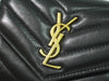 Secondhand Saint Laurent Classic Monogram Trifold Wallet Matelasse Chevron