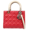 Secondhand Christian Dior Bicolor Lady Dior Bag Cannage Quilt
