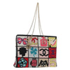Secondhand Chanel Crochet CC Drawstring Tote Fabric