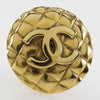 Secondhand Chanel Vintage Round CC Clip-On Earring