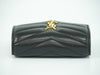 Secondhand Saint Laurent Classic Monogram Trifold Wallet Matelasse Chevron