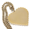 Secondhand Chanel CC Heart Pendant Metal with Crystals