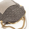Secondhand Chanel Tabatiere Kisslock Fold Over Bag Tweed with Quilted