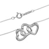 Secondhand Tiffany & Co. Triple Heart Pendant Necklace Sterling