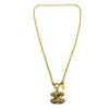 Secondhand Chanel Vintage Quilted CC Pendant Necklace