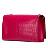 Secondhand Saint Laurent Medium Croc Embossed Leather Kate Tassel Crossbody