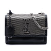 Secondhand Saint Laurent Small Studded Calfskin Monogram Sunset Crossbody