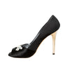 Secondhand Giuseppe Zanotti Embellished Satin Pumps - '10s
