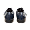 Secondhand Prada Blue Brogue Leather Shoes - '00s