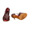 Secondhand Vivienne Westwood Brown Leather Peep-Toe Sandals - '00s