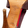 Secondhand Vivienne Westwood Brown Leather Peep-Toe Sandals - '00s