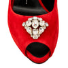 Secondhand Giuseppe Zanotti Embellished Suede Pumps - '10s