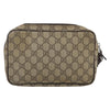 Gucci Wristlet Clutch GG Coated Canvas
