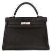 Hermes Kelly Black Togo with Gold Hardware