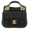 Chanel Lady Handle Flap Card Holder on Chain Quilted Calfskin