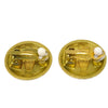 Chanel Vintage CC Round Clip-On Metal