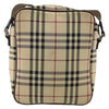 Burberry Zip Messenger Nova check Canvas and Leather