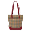 Burberry Nova Check Tote Canvas and Leather
