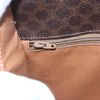Celine Vintage Macadam Circle Logo Canvas and Leather