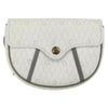 Christian Dior Vintage Honeycomb Flap Coated Canvas