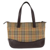 Burberry Nova Check Tote Canvas and Leather