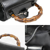 Gucci Vintage Bamboo Nylon and Patent Leather