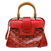 Goyard Saigon Top Handle Coated Canvas with Leather