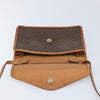 Celine Vintage Macadam Circle Logo Canvas and Leather