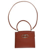 Salvatore Ferragamo Double Gancini Top Handle Saffiano Leather
