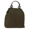 Prada Resin Handle Tote Tessuto
