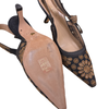 Christian Dior Women's J'Adior Slingback Pumps Embroidered Fabric