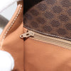 Celine Vintage Macadam Circle Logo Canvas and Leather