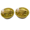 Chanel Vintage CC Round Button Clip-On Metal