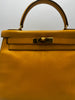 Hermes Kelly 32 Graine Couchevel Yellow leather