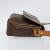 Celine Vintage Macadam Circle Logo Canvas and Leather