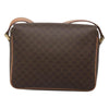 Celine Vintage Macadam Circle Logo Canvas and Leather