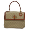 Celine Vintage Convertible Top Handle Macadam Coated Canvas