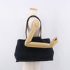 Hermes Cabag Elan Toile and Leather