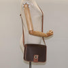 Celine Vintage Macadam Circle Logo Canvas and Leather